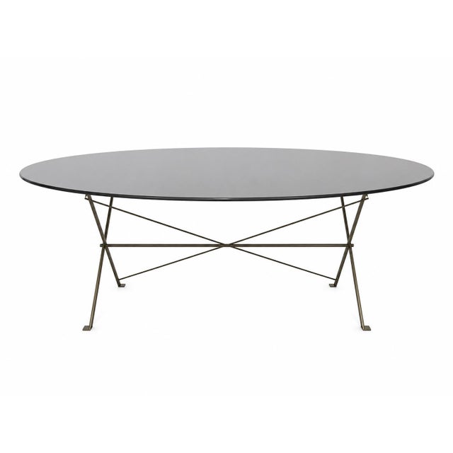 Luigi Caccia Dominioni Luigi Caccia Dominioni for Azucena “Cavalletto” Oval Dining Table, Designed 1947 For Sale - Image 4 of 5
