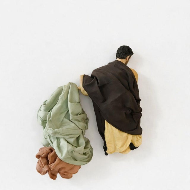 Baroque Vintage Baroque-Style Holy Family Nativity Figures Set Resin Hand-Painted 2000s For Sale - Image 3 of 5