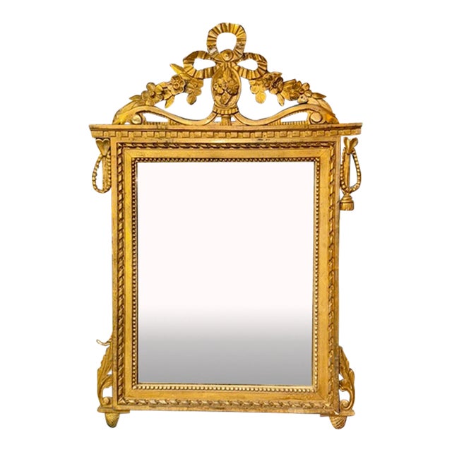 French Carved Neo-Classical Mirror For Sale