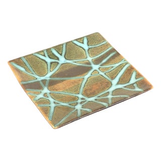Square Studio Ceramic Bowl by Pirjo Nylander, Finland, 1960s For Sale