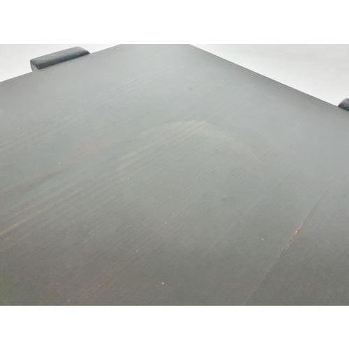 Dark Brown Square Side Table in the style of Porada Arredi, 1960s For Sale - Image 3 of 8