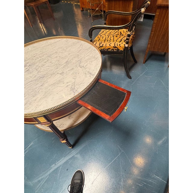 Brown French Louis XVI Mahogany Center Table For Sale - Image 8 of 8