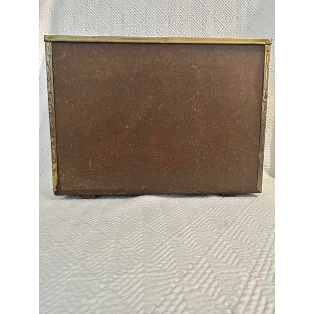 Vintage 1970's English Brass Clad Magazine Holder - Hollywood Regency For Sale - Image 10 of 11