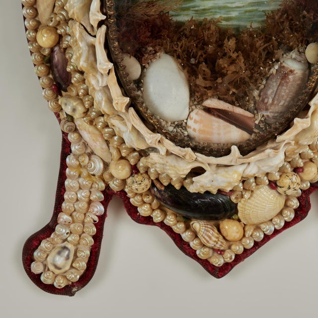 Glass Antique British Colonial Sailors Valentine For Sale - Image 7 of 11