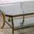 Gold Late 20th Century Hollywood Regency to Neoclassical Style Monumental Coffee Table Gilded Welded Steel Tube Frame For Sale - Image 8 of 18