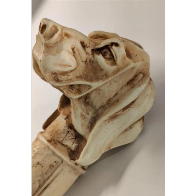 Art Deco Vintage Figural Dog Head Magnifying Glass For Sale - Image 3 of 13