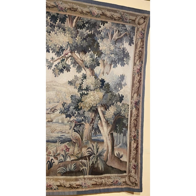 Verdure Tapestry from Aubusson, 19th Century For Sale - Image 4 of 13