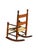 Late 19th Century Primitive Tiger Maple Child's Rocking Chair With Rush Seat For Sale - Image 9 of 10
