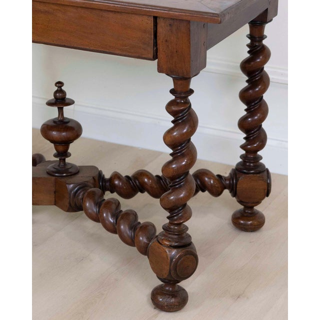 19th Century French 19th Century Louis XIII Style Walnut Table For Sale - Image 5 of 9