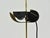 Joe Colombo Floor Lamp Mod. Alogena 626 with Golden Stem Olive Green Lampshade by Joe Colombo for Oluce, Italy, 1970s For Sale - Image 4 of 8