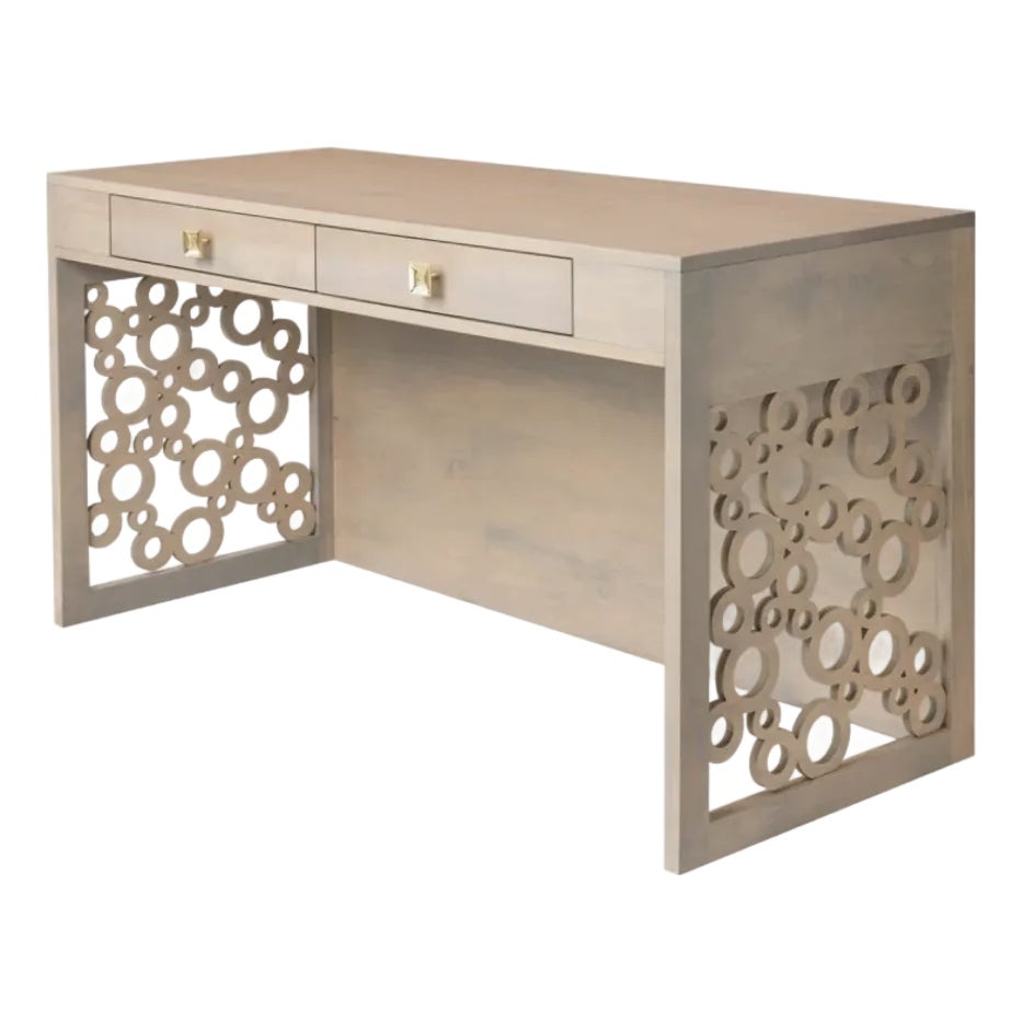 Salon Gable 2-Drawer Desk | Chairish