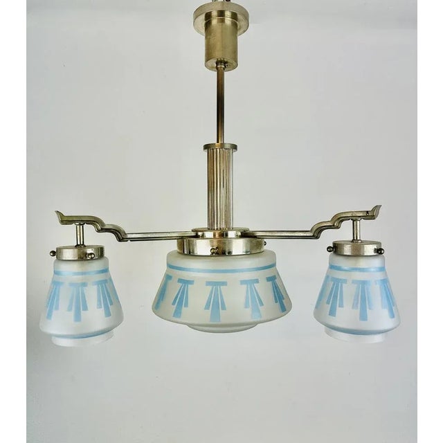 Vintage Art Deco Hanging Lamp For Sale - Image 4 of 7