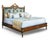 This Empire Style King Bed features richly figured myrtle burl veneers accented with 24-karat gold details throughout the...