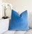 Not Yet Made - Made To Order Cornflower Blue 20x20 Velvet Throw Pillow With Feather Down Insert For Sale - Image 5 of 5