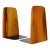 Mid-Century Sculptural Teak Bookends For Sale