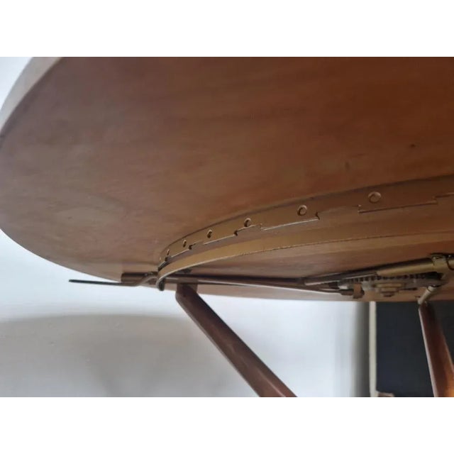 Brown Dining Table by Jürg Bally for Wohnhilfe Zurich, 1950s For Sale - Image 8 of 10