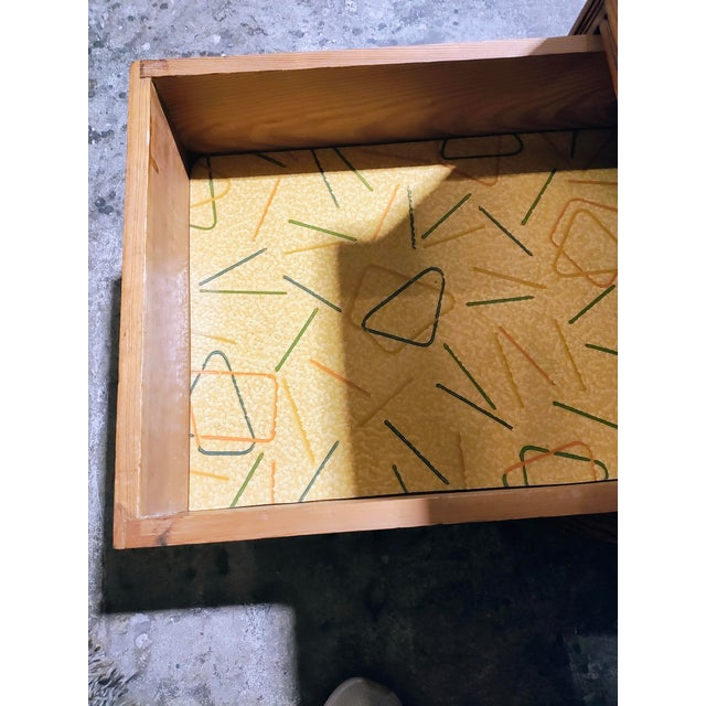 1930s Belgium Pitch Pine Desk For Sale - Image 11 of 13