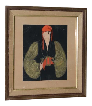 Art Deco Fashion Watercolor by Josephine Gille C.1926