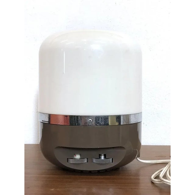 Mid-Century Modern Italian Space Age Europhon Table Lamp by Adriano Rampoldi, 1970 For Sale - Image 3 of 7
