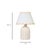 2020s Blum Scalloped Squiggle Cotton Mache Table Lamp, Peach For Sale - Image 5 of 6