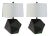 Geometric Table Lamp in Black - a Pair For Sale