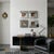 This set of 1990s Postmodern abstract wall sculptures in the style of Curtis Jere features geometric forms in copper,...