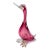 1960s Vintage Murano Attributed Barbini Glass Duck/Bird - Cranberry With Gold For Sale