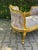 1970s 1970s French Louis XVI Gilt Beech Pink Damask Settee - 1Pc For Sale - Image 5 of 17