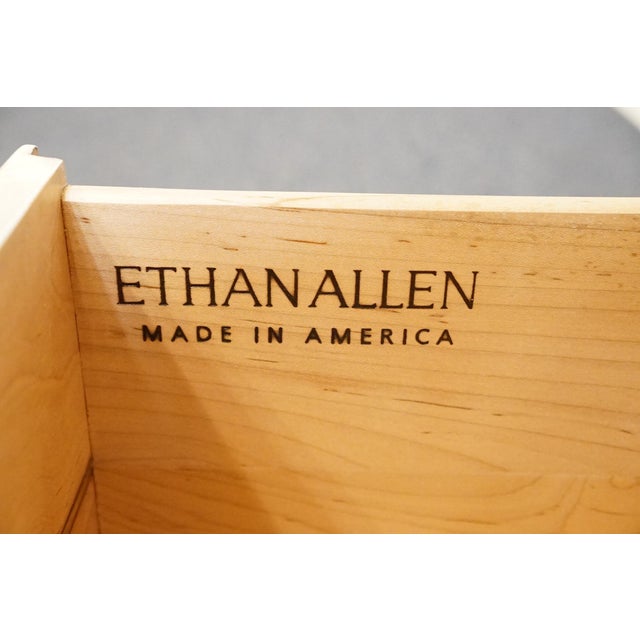 Ethan Allen New Country Collection 46" Media Armoire / Entertainment Cabinet 33-9810 - 610 Cotton Finish For Sale - Image 14 of 18