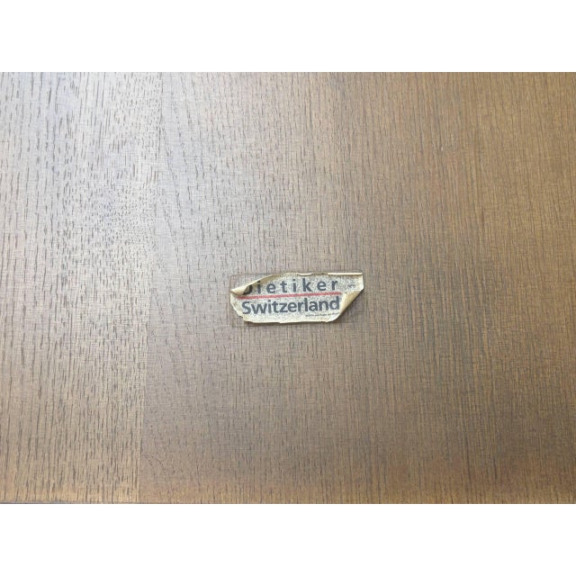 Brown Extendable Dining Table from Dietiker, Switzerland, 1970s For Sale - Image 8 of 15