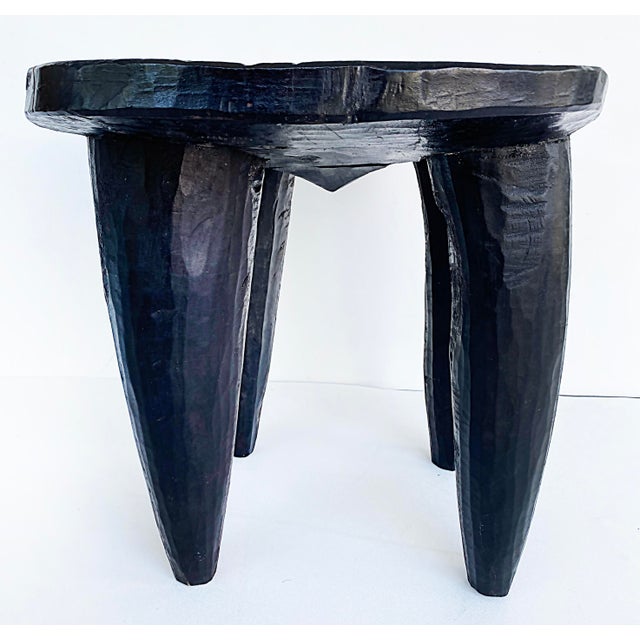 Brown African Senufo Stool or Table From, Late 20th Century For Sale - Image 8 of 10