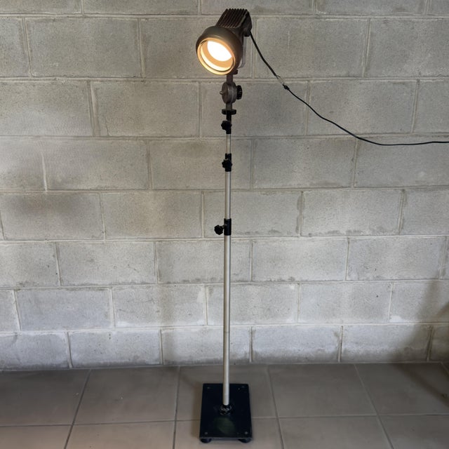 A lighting fixture with a distinctly industrial and metropolitan feel, attributed to manufacturing in the second half of...