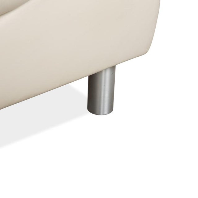 Animal Skin Rivoli 3-Seater Sofa in Cream Leather from Koinor For Sale - Image 7 of 14