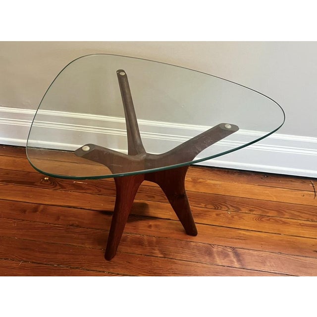 Designed by Adrian Pearsall for Craft Associates in the 1960s, this pair of Mid Century Modern Jacks side tables features...