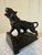 Art Deco roaring tiger bookend by Ronson, circa 1925 This impressive cast metal bronzed sculpture by Ronson, titled “Roar...