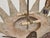Mid-Century Modern Mid 20th Century Mid Century Modern Spanish Gilt Metal Sunburst Crown Chandelier with Four Lights For Sale - Image 3 of 9