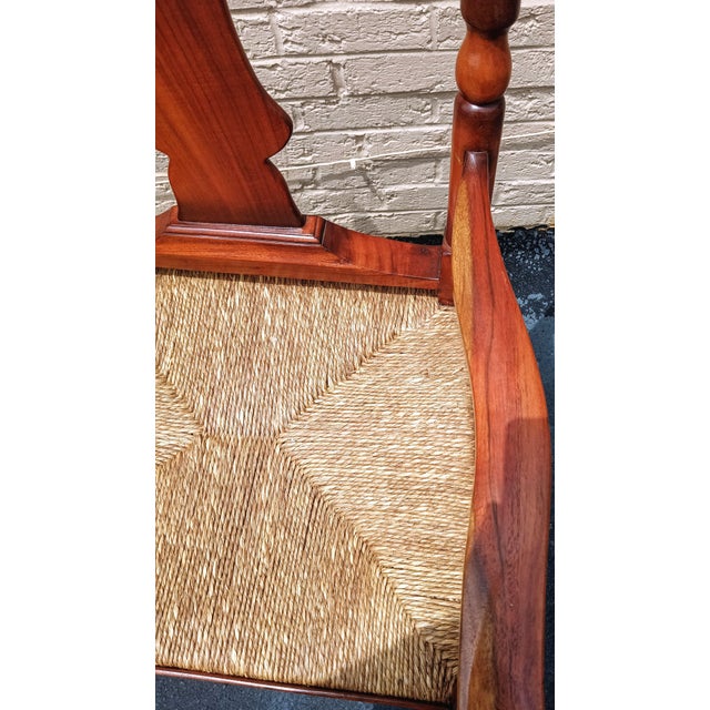 Timeless Elegance: Pair of Vintage Queen Anne Style Mahogany Armchairs For Sale - Image 12 of 12