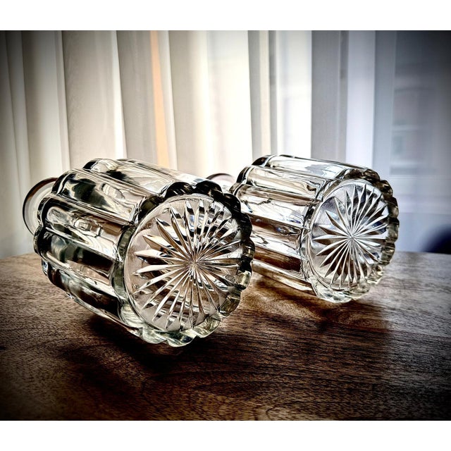 Antique Georgian Regency Cut Glass Decanters, 1820, Set of 2 For Sale - Image 11 of 12