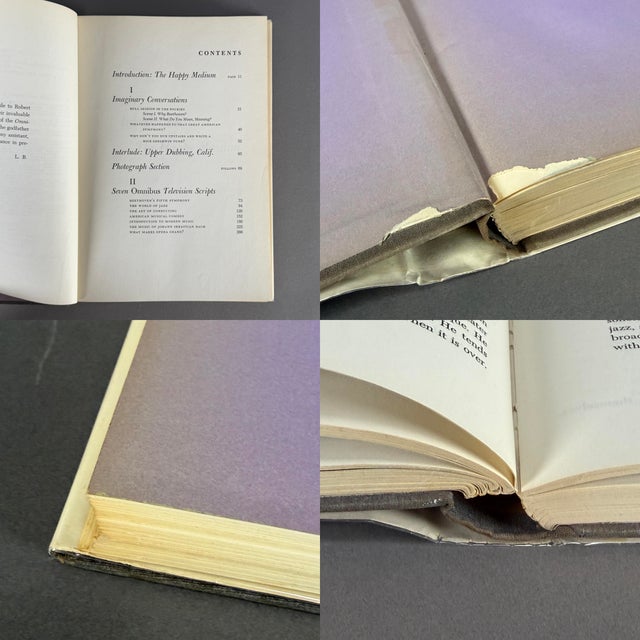 Vintage 1959 Signed the Joy of Music Leonard Bernstein First Edition & Printing For Sale - Image 10 of 11