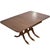 Mid Century Regency Style Mahogany Drop-Leaf Dining Table With Brass Capped Feet For Sale - Image 13 of 13