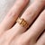 Contemporary Wedding Engagement Ring | Citrine Five Stone Stackable Ring | November Birthstone Ring Us 7 For Sale - Image 3 of 4