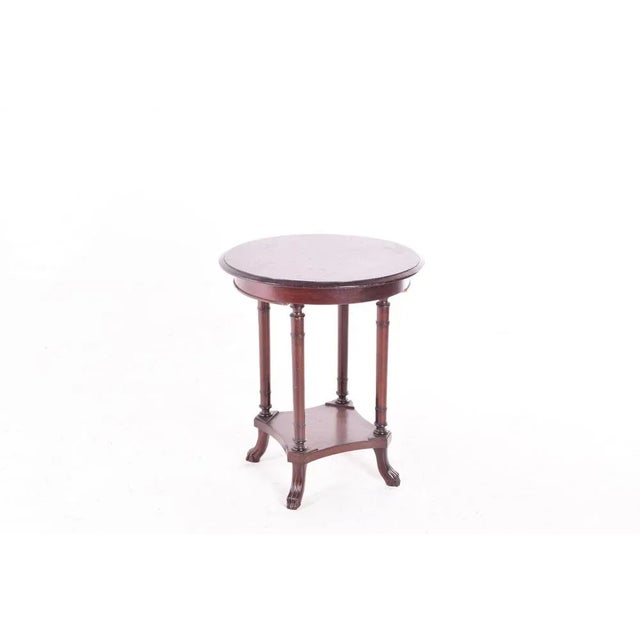 English Mahogany Side Table, 1920s For Sale - Image 3 of 3