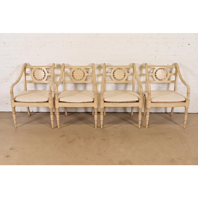 Baker Furniture British Colonial Armchairs, Pair For Sale - Image 12 of 13