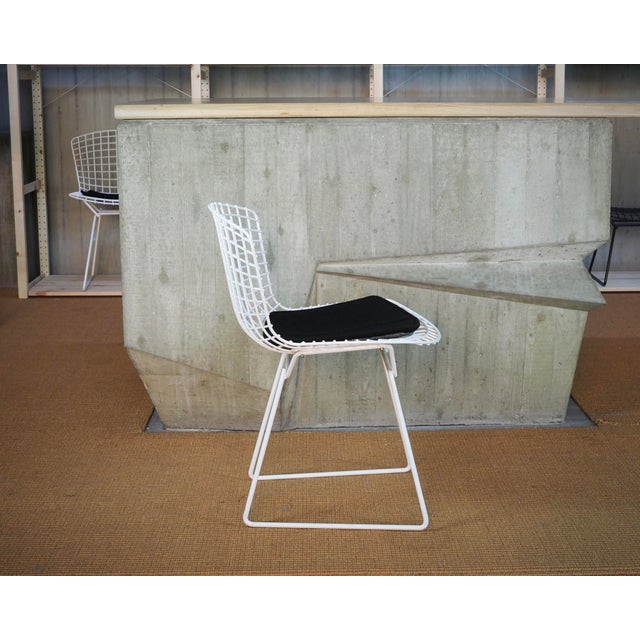 Bertoia Side Chairs with Cushion by Harry Bertoia for Knoll International, Set of 4 For Sale - Image 9 of 16