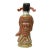 Red Chinese Canton Color Mixed Fenghsui Fok Lok Shao Figure Set For Sale - Image 8 of 13