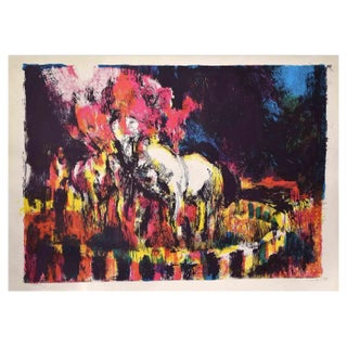 Nicola Simbari, Abstract Composition, Screen Print, 1970 For Sale