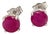 Natural Ruby Stud Earrings 14k Gold 1.91 TCW 1.28 Grams Certified For Sale