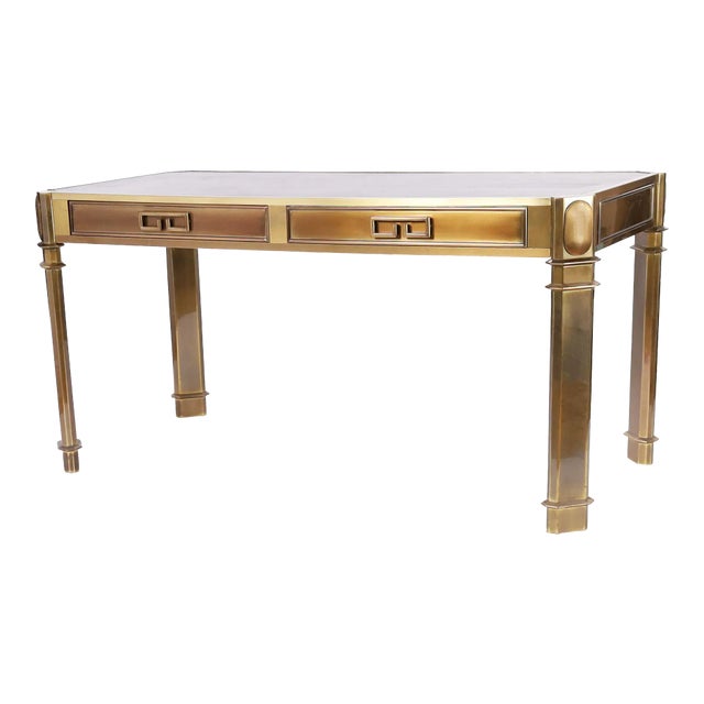 Mastercraft Mid Century Bronze Writing Desk For Sale