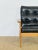 Black Scandinavian Armchair in Teak and Black Leather, 1960s For Sale - Image 8 of 11