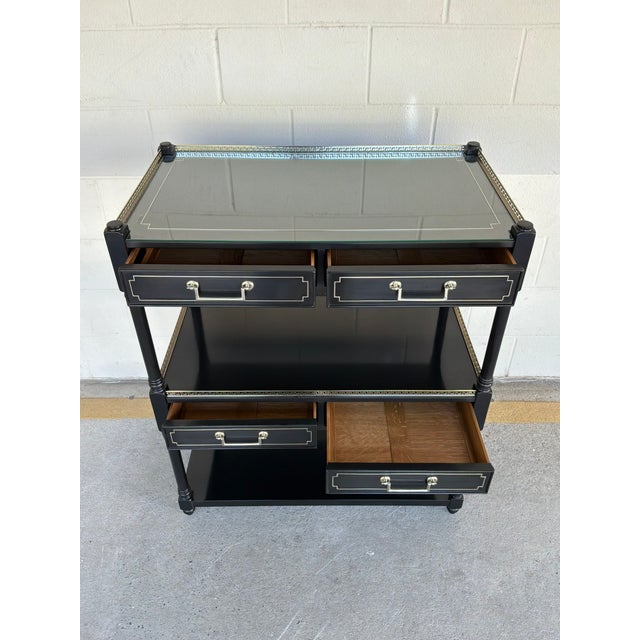 Jonathan Charles Flux Lacquered Bar / Etagere. For Sale In Atlanta - Image 6 of 10